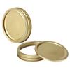 10Pcs 70mm/86mm Mason Jar Lids Stainless Steel Material Silver/Gold Food Container Sealing Covers Leak-Proof Jar Covers
