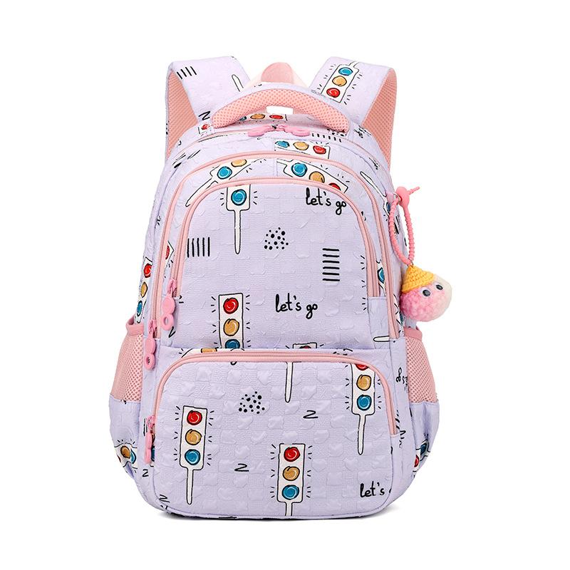 Kawaii School Backpack for Girls Elementary School bag for students Children Gift Pink Purple Bookbag primary schoolbag mochilas