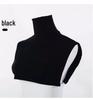 Women's Striped Semi-High Neck Cotton Decorative Collar Pullover: Warm & Fashionable Innerwear for Autumn/Winter
