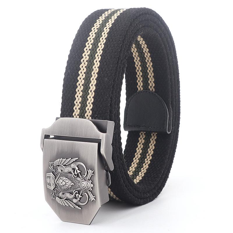 

Холщовый ремень Double Eagle Retro Clan Badge с металлической пряжкой для мужчин и женщин 140 cm