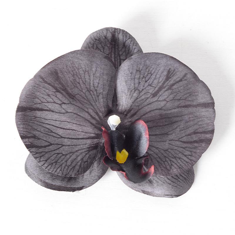 5pcs Simulated Film Butterfly Orchid Flower Head Petals Flower Accessories Headwear Hairclip Handmade Wedding Gift Decoration