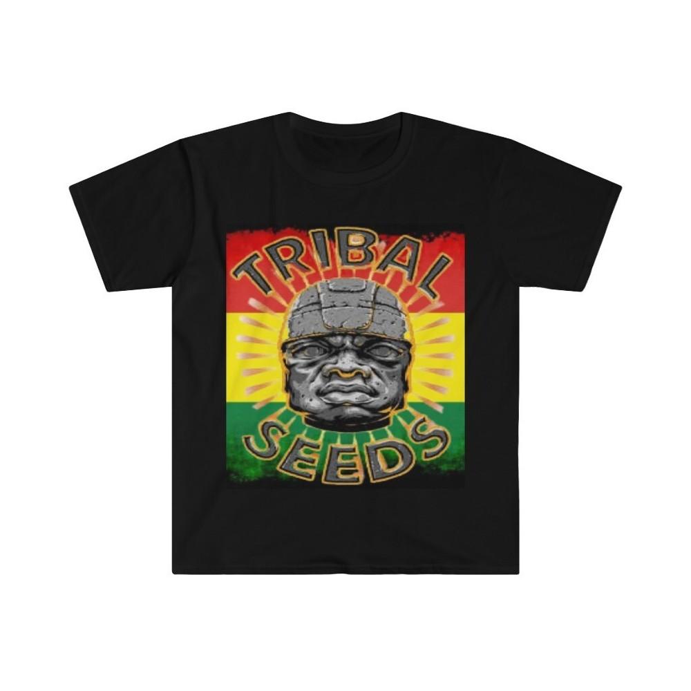 

Unisex Soft Cotton T-Shirt. Tribal Seeds. Reggae Music Shirt 4XL