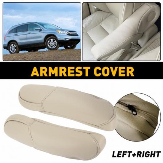 For 2010-2011 Honda CR-V CRV Leather Front Seat Armrest Replacement Cover Beige