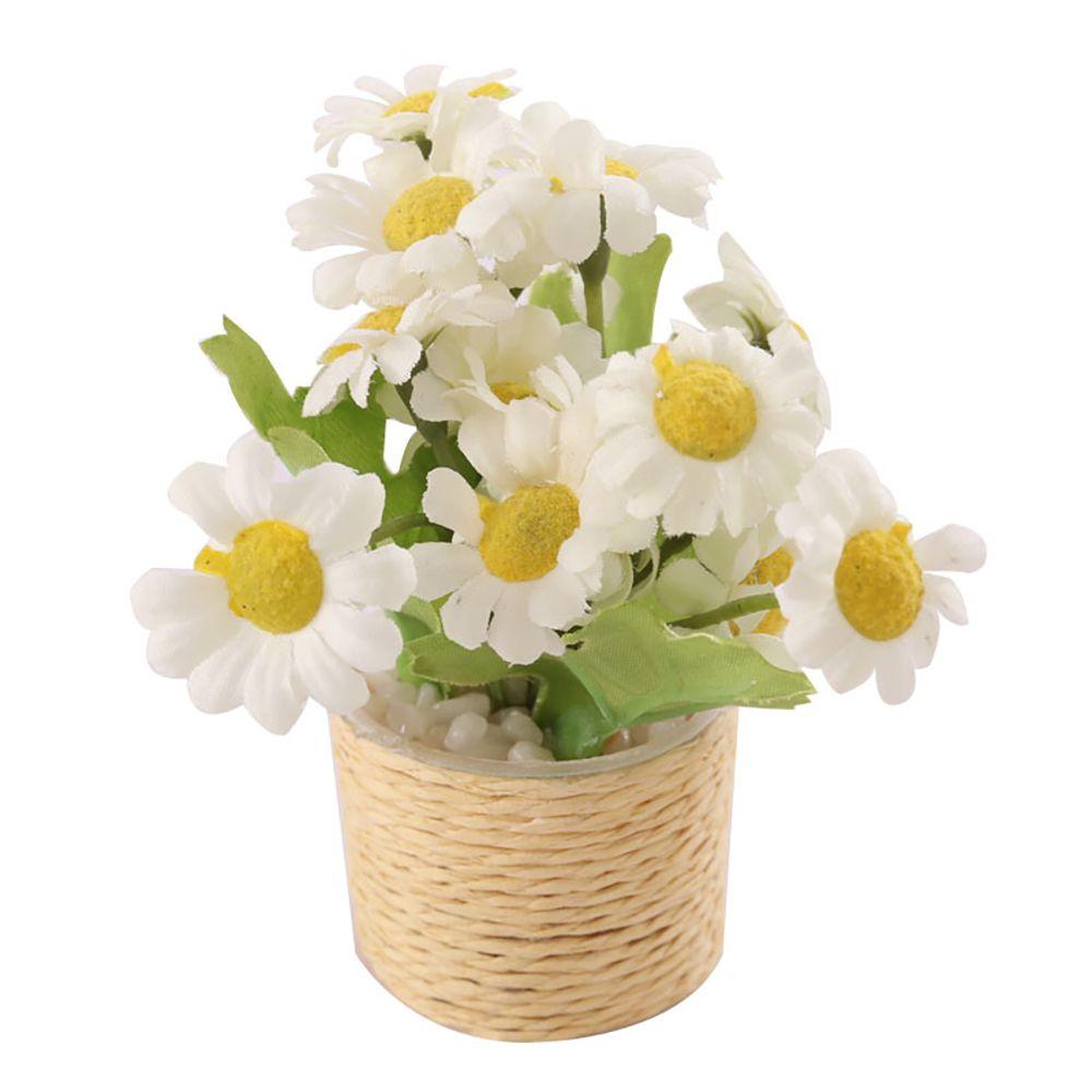 1:12 Scale Dollhouse Plant Potted Miniature Greenery Bonsai Floral Basket Doll Accessories Micro Landscape Scenery Photo Props