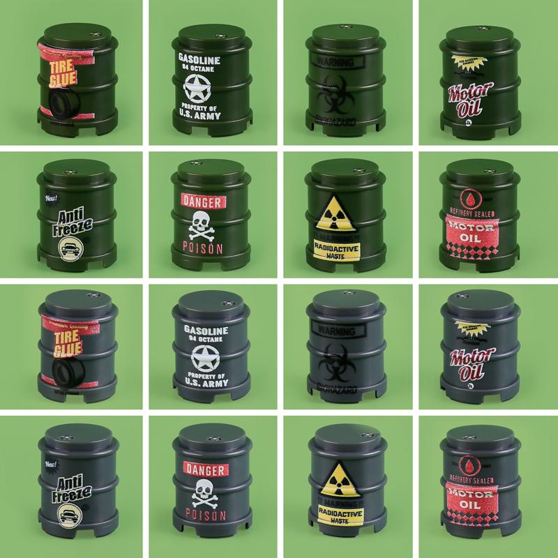 MOC WW2 Military Oil Barrel Weapons Box Building Block Set War Scene Accessories Bullet Motorcycle Sandbag Block Bricks Toys  Playsets