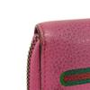 Used 9539 Compact Zip-Around Wallet 496319 0GCAT 8840 7943 Web Neon Vintage Logo Print Pink Unisex from Japan AUTHENTIC