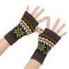 Christmas Pattern Mittens Stretchy Hand Gloves Female Winter Autumn Oversleeves Fingerless Gloves for Outdoor Activity