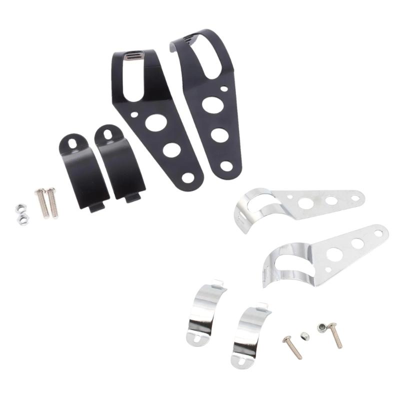 Motorcycle Headlight Mount Bracket Holder Easy Installation Aluminum Headlight Lamp Ear Bracket Modification Accessories