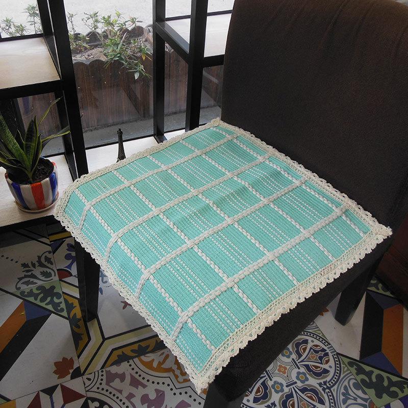 Dining Table and Chair Cover Cushion Cotton and Linen Lace Cushion Summer Seat Single Pp Car Cushion