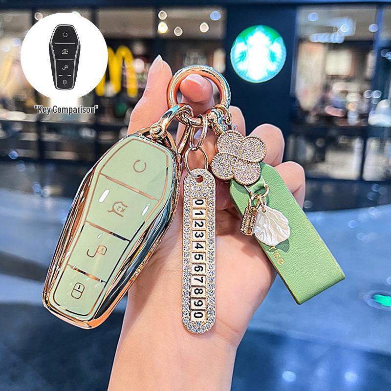 BYD Dolphin and Seal Key Case for Women