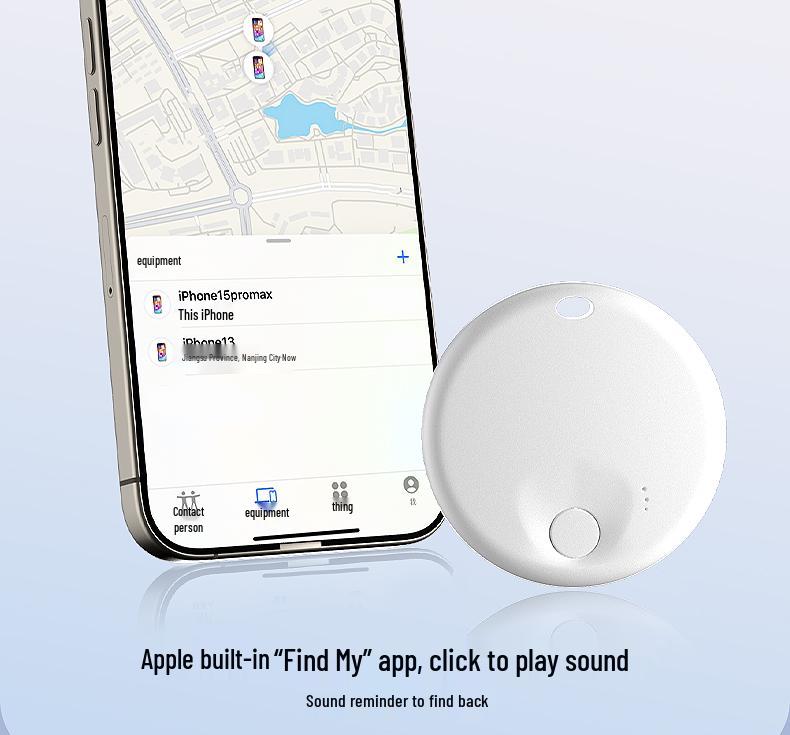 FindMy Keychain Compatible Anti-Lost Locator Adapter - Mini IP Locator