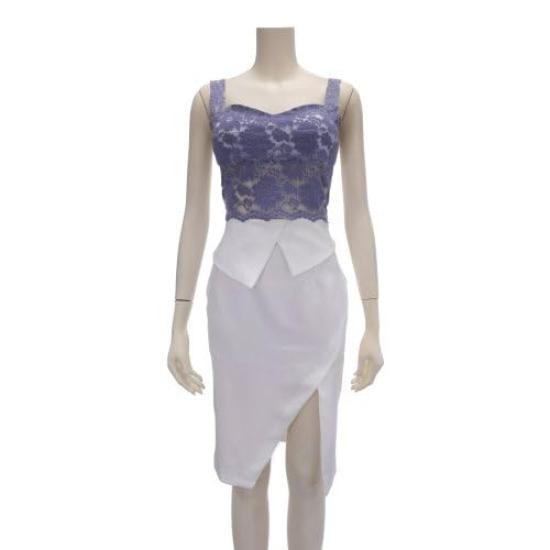 GRAXIA Cabaret Midi Perfect for Hostess Showing Blue x Size M Dress, Dress, Sleeveless, One-Piece Dress, Hostesses, Clubs, Lounges, Skin, Lace,