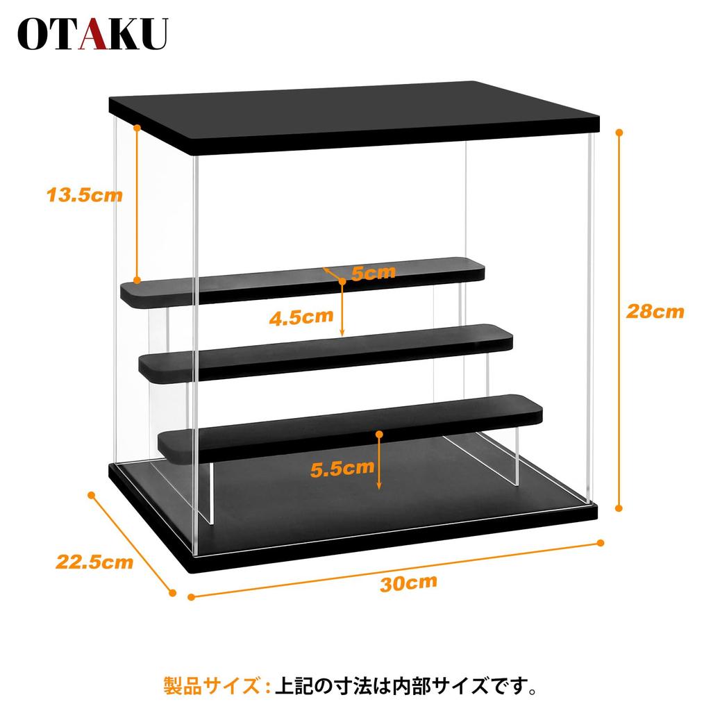 Figure Case Acrylic Case Collection Tier Ladder Clear Can Be Used To Display Funko Perfect for Exhibitions and Collections 4 Tiers Case, 3/4/5
