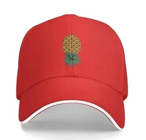 Upside Down Pineapple Baseball Cap Funny Cowboy Hat Unisex Adult Vintage Trucker Hats Adjustable Washable