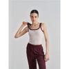 Chaleco de Yoga Deportivo Retro Americano con Cuello en U - Top de Fitness para Mujer