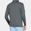 Under Armour Logo Print Solid Color Sports Knit Long Sleeve T-Shirt Men Tops Gray 1327040-012