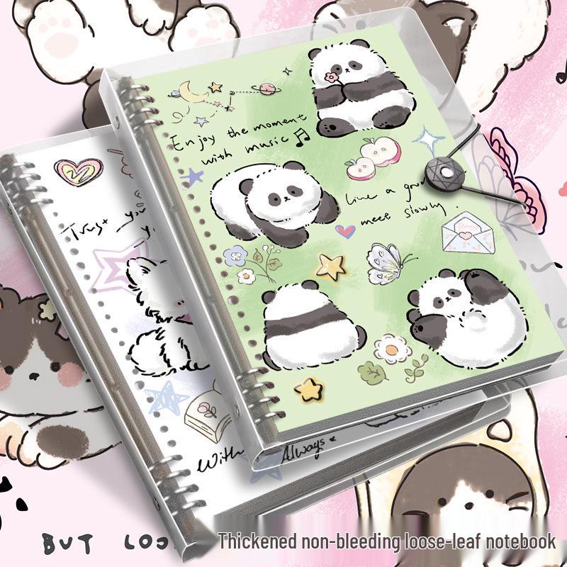 High Style Cute Animal Iron Hole Loose-Leaf B5 Student Notebook, Thickened