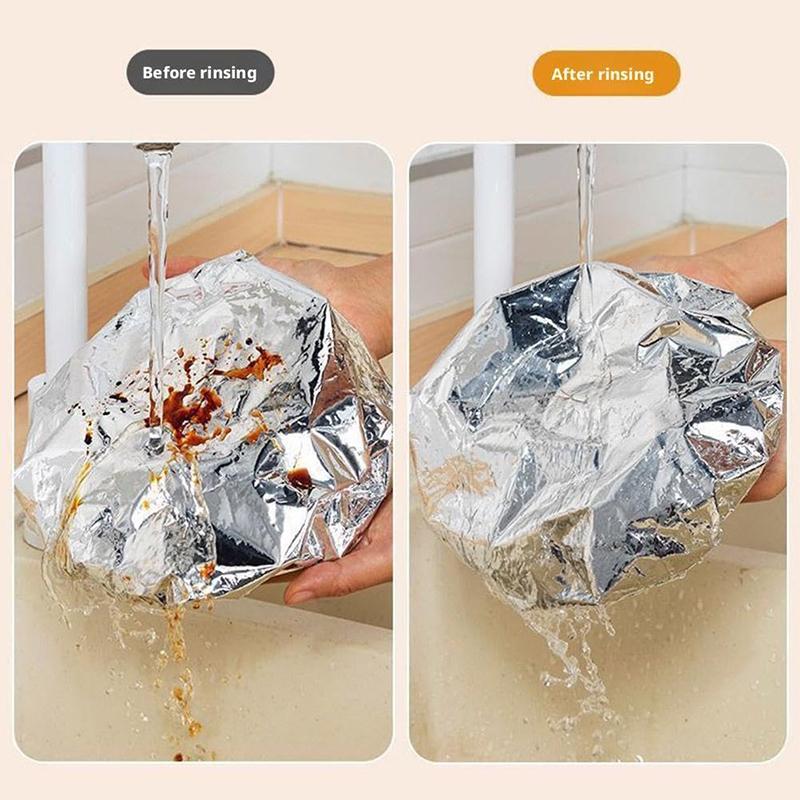1/5/10/50 st Återanvändbara Isoleringar av Aluminiumfolie Miljövänliga Köksmatöverdrag för Skålar & Fat Förvaring För Köket