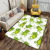 Happy Playful Frogs Pattern Carpet Yoga Living Room Room Decor Children's Crawling Mat Doormat Area Rug Games Mat