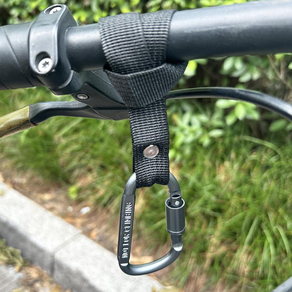 Motorcycle Electric Scooter Hook Front Hook Aluminum Alloy Handlebar Hook for Bicycle Handlebar Hook Clip No-Drill Hook Black