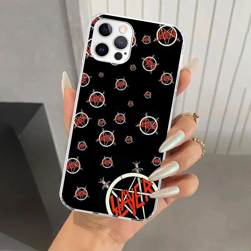Slayer Heavy Metal Rock Band Phone Case for Iphone 17 Air 16 15 Plus 14 13 Mini 12 11 Pro Max 16E 7 8 SE 2020 Soft Funda Print S