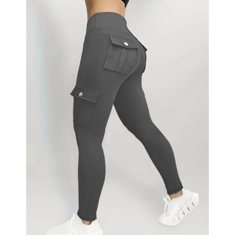 Pantaloni Corti Sportivi da Tasca per Primavera e Autunno, Pantaloni Casual da Yoga, Pantaloni a Cinque Punti da Donna, Leggings