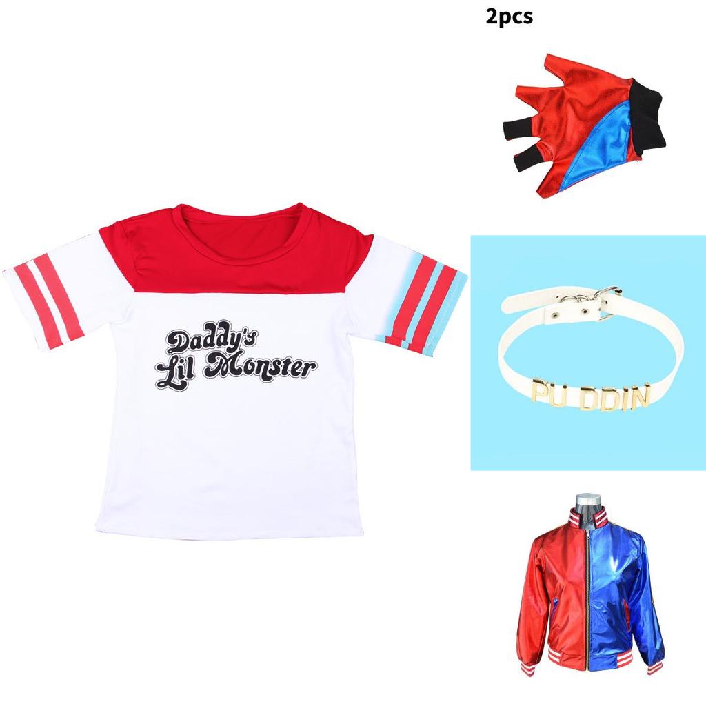 Suicide Squad Harley Quinn Cosplay Costume For Adults And Kids With Polyester Fabric For Role Play