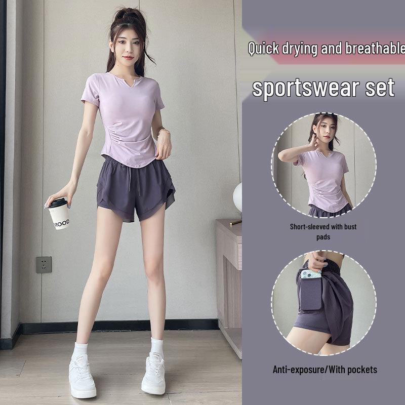 2025 Women's Quick-Dry Sports Set: Summer Running, Badminton, Yoga, Gym Fashion