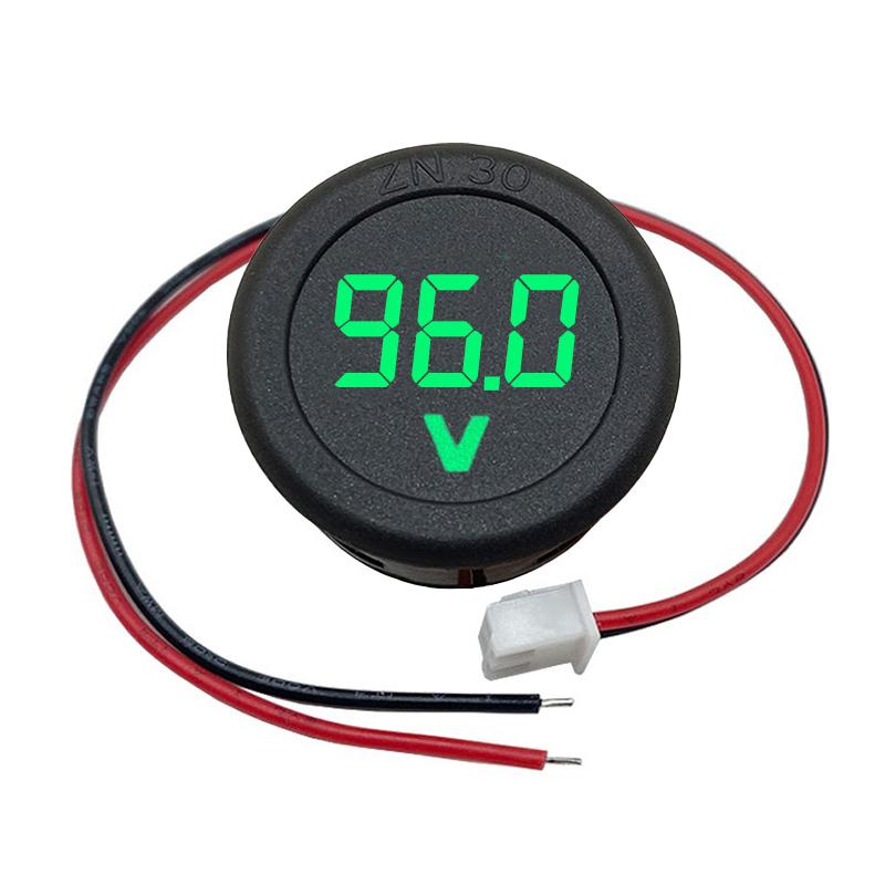 Led Digital Display Circular Two-Wire Voltmeter Dc 5-100V Dc Digital Voltmeter