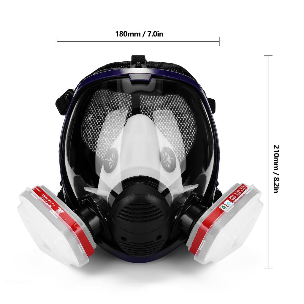 Gases Ma-sk Chemical Sprays Paint Anti-formaldehyde Activated Carbon Ma-sk Silicone Full Face