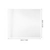 300x360mm Gaming-Mauspad Glas-Schreibtisch-Mauspad Transparentes Mauspadd Schreibtischunterlage für Bürobedarf, Gaming und Arbeitsplatz