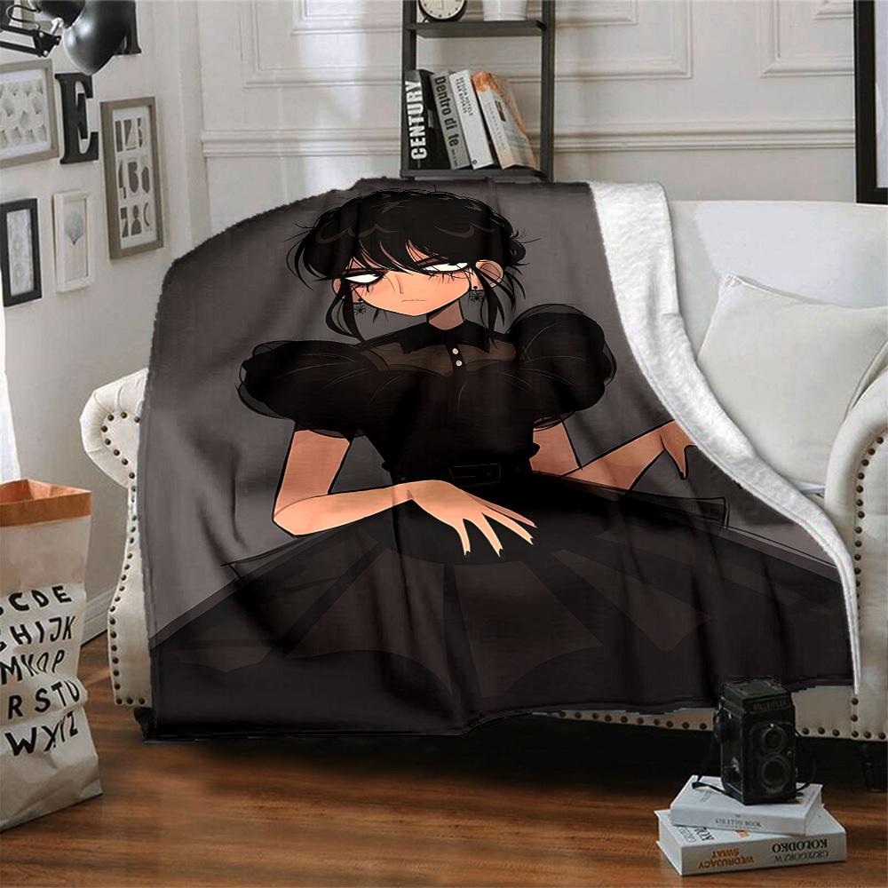 1pc Wednesday Blanket Soft All Season Throw with Vibrant Design, Perfect for Home, Travel, and Gifts, Ideal for Naps and Camping