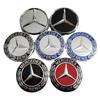 4 Replacement Parts of 75mm Wheel Hub Cover Logo, Car Wheel Center Cover Wheel Outer Sticker, Suitable for Mercedes Benz A, B, C