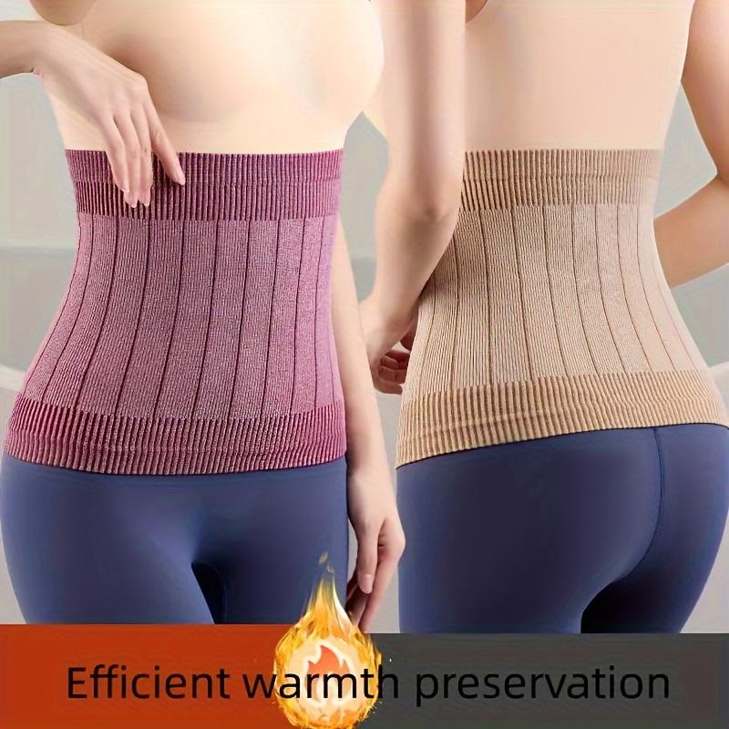 [Soft Fleece Waist Wrap] Adjustable Women's Warm Belt - Soft Fleece Lining, Four Seasons Waist Wrap | Lower Back & Abdominal Support for Office, Yoga