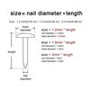 100 pcs Pure Brass Brass Nails Rust-proof Brass Nail Track Mini Round Head Pins  Fine Repair