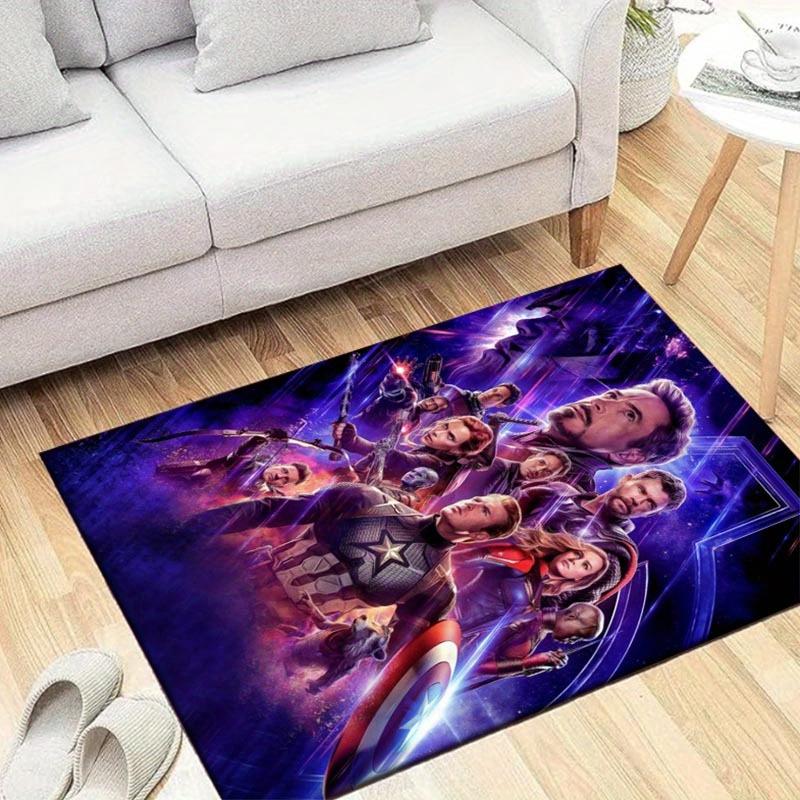 

1pc Avengers Pattern Area Rug Soft Flannel Floor Mat for Living Room, Office, Bedroom and Carpet, Sofa Coffee Table Floor Mat 60cm by 90cm