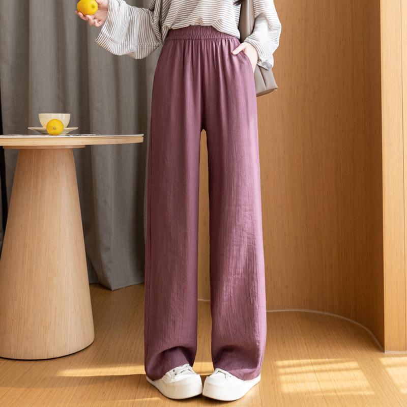 

Women s Summer Linen Wide-Leg Pants - Loose, Lightweight, Sun Protection, Yamamoto Style 2XL