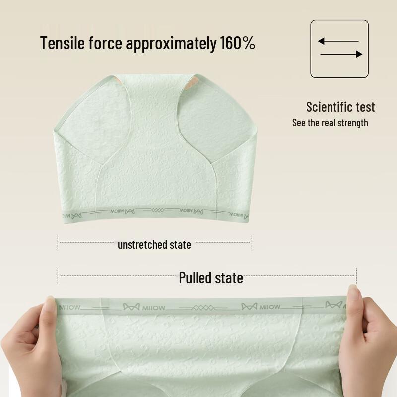 Miiow Women's Organic Cotton Antibacterial Seamless Briefs