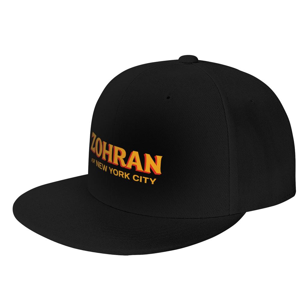 Fashion Zohran for New York City Flat Brim Sun Hat SweatAbsorbing Band Womens Cap