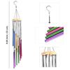 Wind Chimes for Home Décor – Positive Energy Decoration for Living Room, Bedroom, Multicolor 12-Pipe