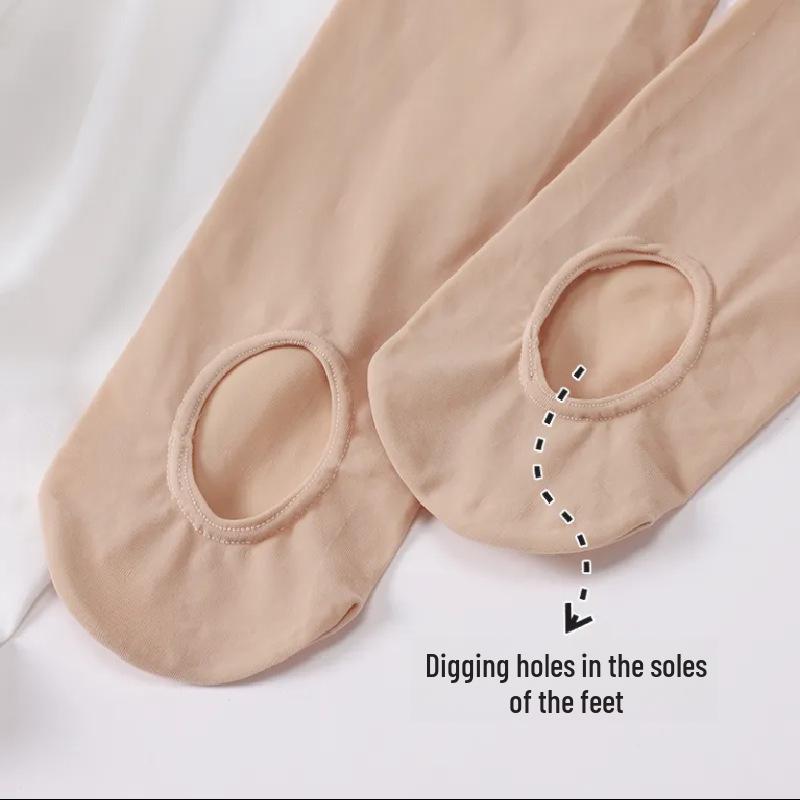 Slip-On Foot Bath Socks: Easy-Fit, Breathable Steel Stockings, Plus Size, Anti-Snag, Perfect for Spring and Autumn.