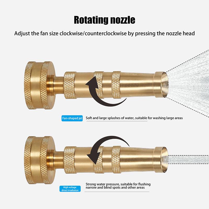 1 PCS Ideal For Cleaning And Irrigation For Hose Garden Hose Spray Nozzle-High Pressure Adjustable,
