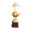 Martial Arts Gold Trophy Awards Plastic Model Gold Man Small Prize Cup Taekwondo Competition Craft Souvenirs Winner Award