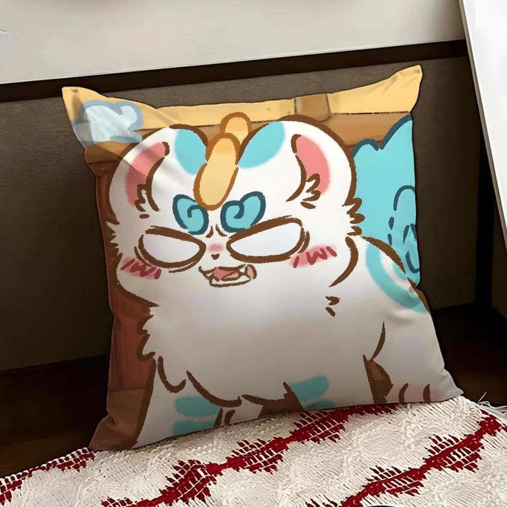 Cute You Shou Yan Cushion Cover Reversible Soft Durable Pillow Cover Home  Car MultiScene Use for Daily Comfort
