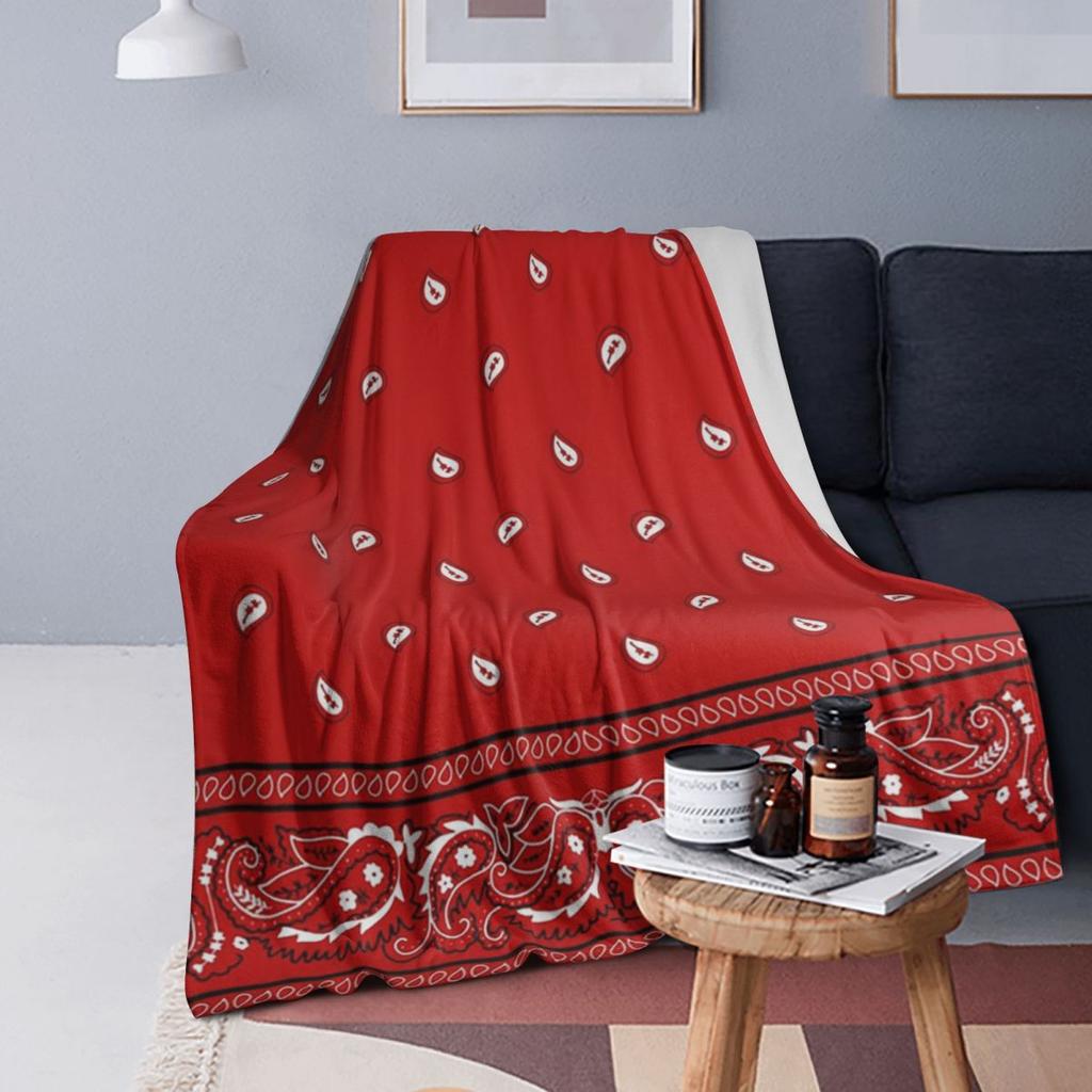 Klassisches Paisley-Bandana Decken Weiche Warme Flanell-Kuscheldecke Bettwäsche für Bett Wohnzimmer Picknick Reisen Zuhause Sofa