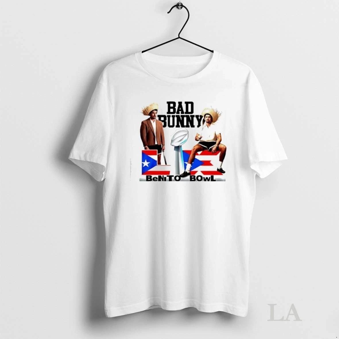 Puerto Rican And Bad Bunny Benito Bowl The Super Bowl Lx Unisex T-Shirt All Size XXXXL