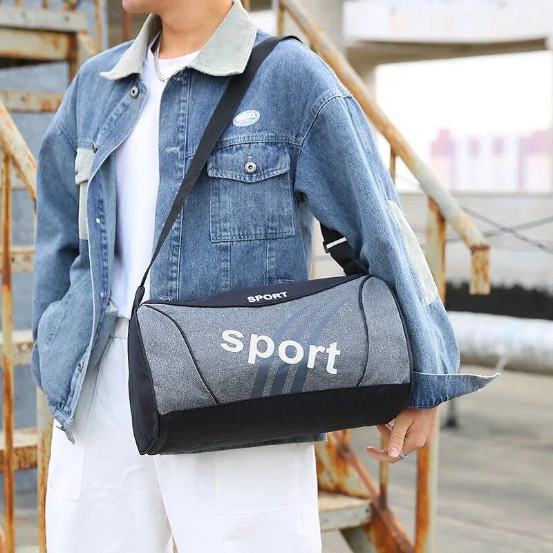 Unisex Açık Hava Çapraz Askılı Omuz Çantası Kemer Kapasiteli Erkek Kamp Koşu Spor Çantası Seyahat Yürüyüş Çantası Spor Küçük Çanta