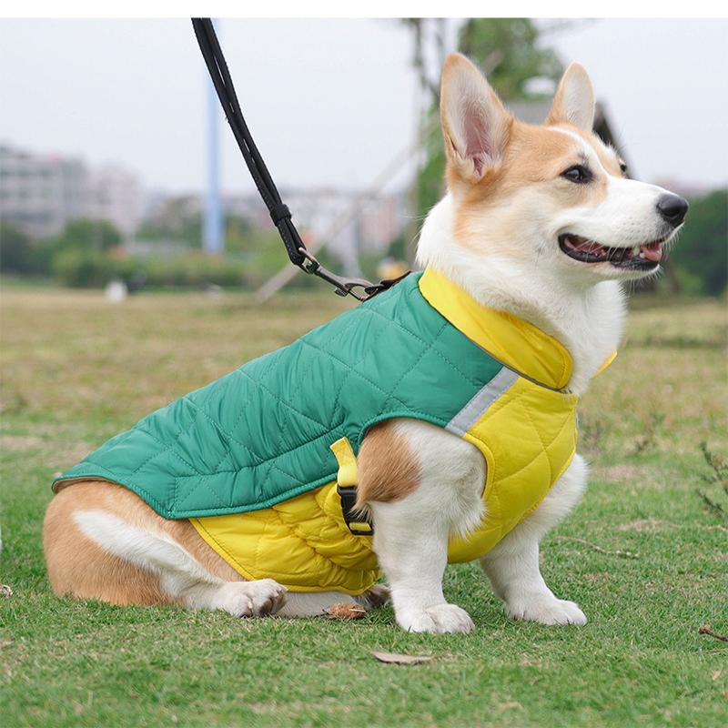 Winter Warm Pet Dog Jacket Reflective Dog Clothes Thickened Pet Coat for Small Medium Large Dogs Puppy Costumes with D-ring