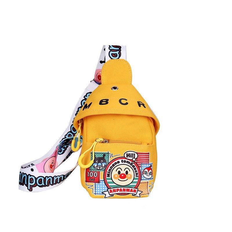 Canvas Small Bag 2025 Summer New Trendy Fashion Cartoon One Shoulder Diagonal Span Chest Bag Student Bag