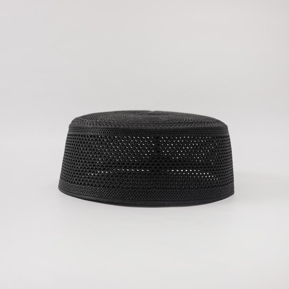 Mesh Muslim Caps Flat Top Summer Hat New Islamic Hat Men
